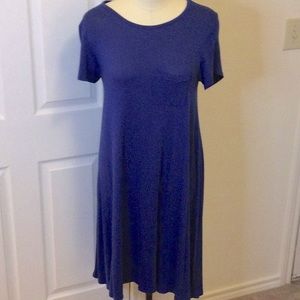 LULAROE Royal Blue Carly Dress